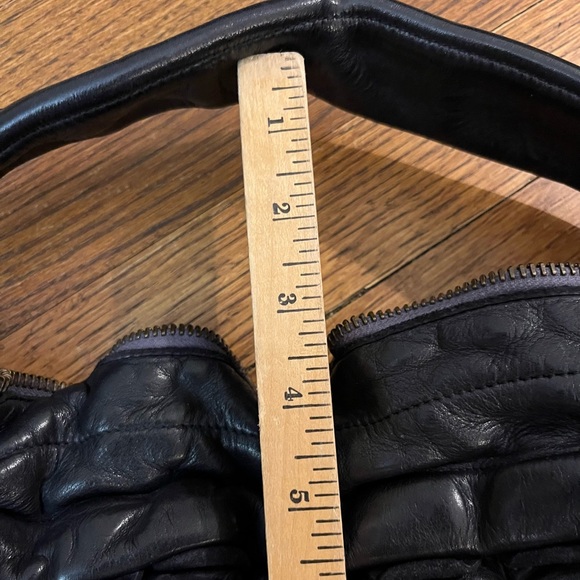 NWT heavy, buttery soft Leather bag ITALY Italian designer boho - Picture 13 of 17